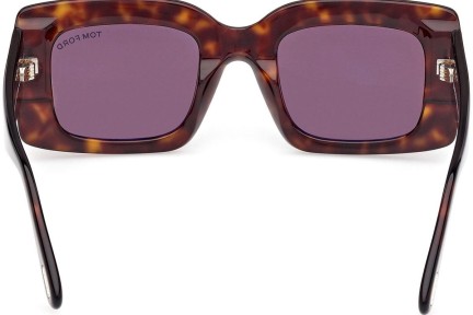 Zonnebril Tom Ford Brigitta FT1188 52E Rechthoekige Havana