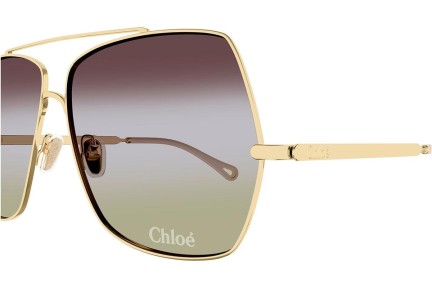 Zonnebril Chloe CH0278S 002 Vierkant Goud