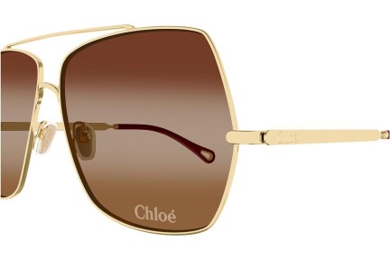 Zonnebril Chloe CH0278S 001 Vierkant Goud