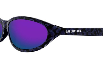 Zonnebril Balenciaga BB0007S 011 Ovaal Paars