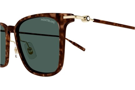 Zonnebril Mont Blanc MB0354S 002 Vierkant Havana