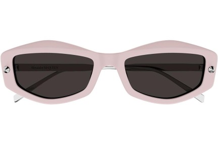 Zonnebril Alexander McQueen AM0482S 003 Rechthoekige Roze