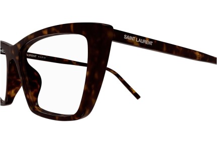 Brillen Saint Laurent SL737MICATHINOPT 002 Cat Eye Havana