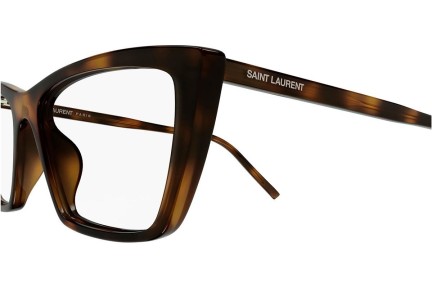 Brillen Saint Laurent SL737MICATHINOPT 003 Cat Eye Havana