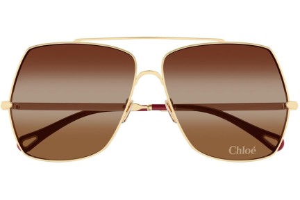 Zonnebril Chloe CH0278S 001 Vierkant Goud