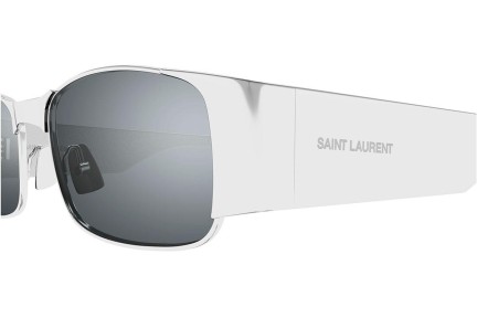 Zonnebril Saint Laurent SL738 001 Rechthoekige Zilver