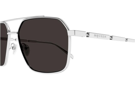 Zonnebril Alexander McQueen AM0477S 001 Pilot Zilver