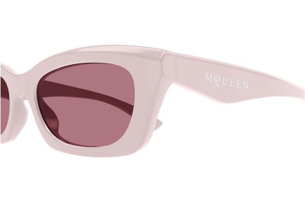 Zonnebril Alexander McQueen AM0474S 005 Rechthoekige Roze