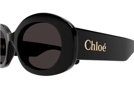 Zonnebril Chloe CH0258S 001 Ovaal Zwart