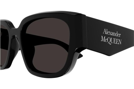 Zonnebril Alexander McQueen AM0468S 001 Vierkant Zwart