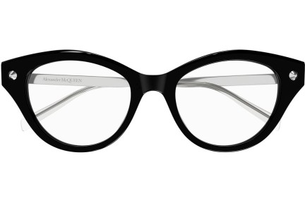 Brillen Alexander McQueen AM0485O 001 Cat Eye Zwart