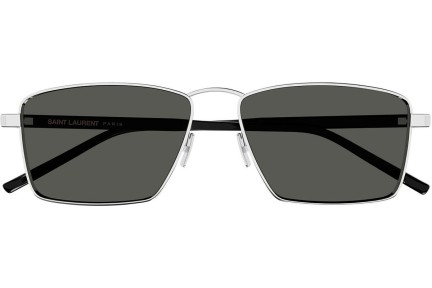 Zonnebril Saint Laurent SL700 002 Rechthoekige Zilver