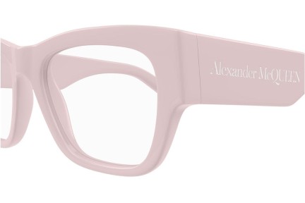 Brillen Alexander McQueen AM0436O 006 Rechthoekige Roze