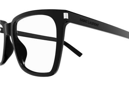 Brillen Saint Laurent SL717SLIM 001 Vierkant Zwart