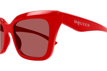 Zonnebril Alexander McQueen AM0473S 003 Vierkant Rood