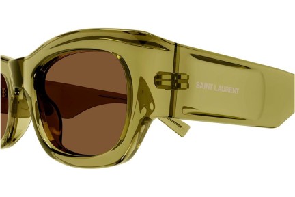 Zonnebril Saint Laurent SL713 004 Vierkant Groen