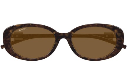 Zonnebril Gucci GG1684SA 004 Ovaal Havana