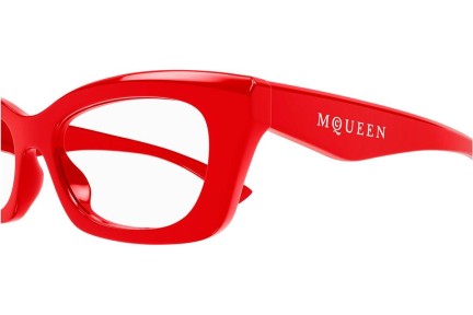 Brillen Alexander McQueen AM0474O 003 Rechthoekige Rood