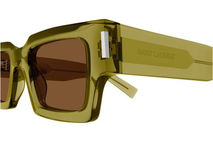 Zonnebril Saint Laurent SL572 008 Rechthoekige Groen