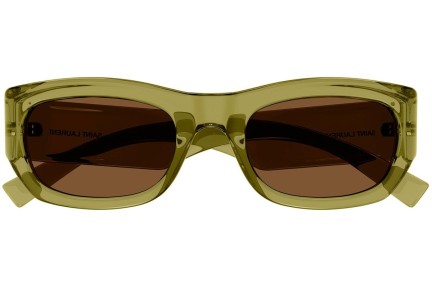 Zonnebril Saint Laurent SL713 004 Vierkant Groen