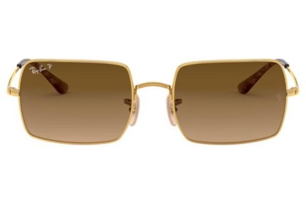 Zonnebril Ray-Ban Rectangle RB1969 9147M2 Polarized Vierkant Goud