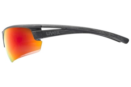 Zonnebril uvex sportstyle ocean P Black Mat S3 Polarized Rechthoekige Zwart