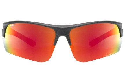 Zonnebril uvex sportstyle ocean P Black Mat S3 Polarized Rechthoekige Zwart