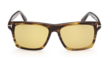 Zonnebril Tom Ford FT0906 55E Vierkant Havana