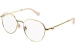 Brillen Gucci GG1145O 003 Ronde Goud