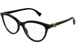 Brillen Gucci GG1179O 005 Cat Eye Zwart