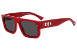 Zonnebril Dsquared2 ICON0008/S C9A/IR Vierkant Rood