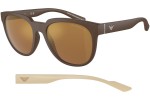 Zonnebril Emporio Armani EA4205 52606H Ronde Bruin