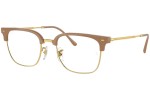 Brillen Ray-Ban New Clubmaster RX7216 8342 Browline Beige