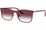 Zonnebril Ray-Ban Junior RJ9551S 296/8H Vierkant Rood