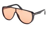 Zonnebril Tom Ford Achilles FT1182 05E Panorama | Shield Zwart