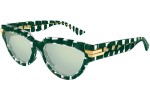 Zonnebril Bottega Veneta BV1035S 008 Cat Eye Groen