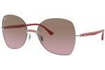 Zonnebril Ray-Ban Titanium Collection RB8066 003/14 Vierkant Zilver