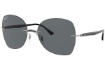 Zonnebril Ray-Ban Titanium Collection RB8066 003/81 Polarized Vierkant Zwart